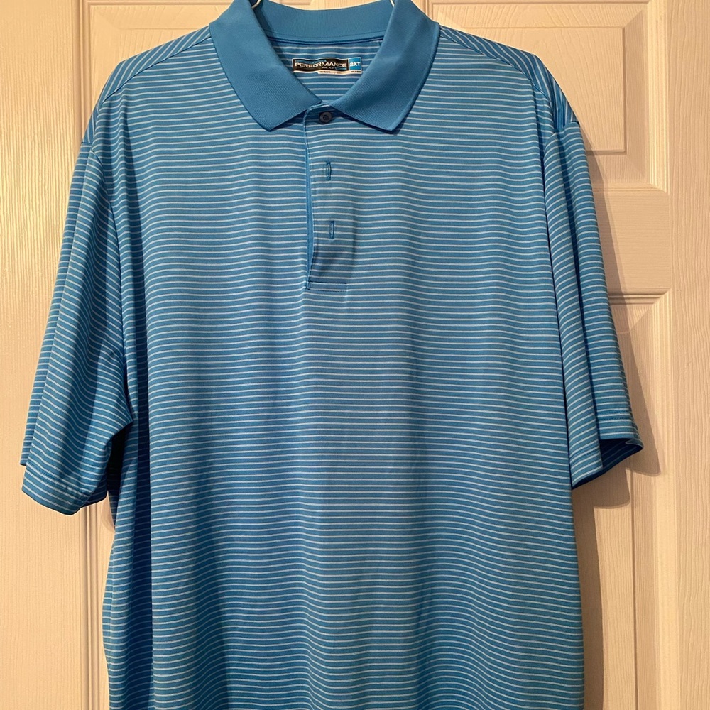 Round tree and York performance polo shirt. Size 2XT